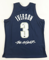 Allen Iverson Signed Georgetown Hoyas Mitchell & Ness Authentic Jersey (Beckett) at PristineAuction.com