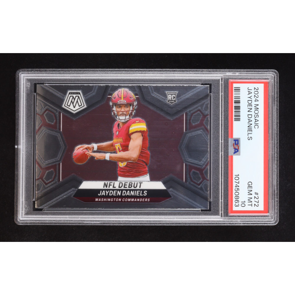 Jayden Daniels 2024 Mosaic NFL Debut #272 RC (PSA 10) at PristineAuction.com