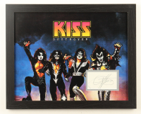 Gene Simmons Signed Custom Framed Cut Display with Photo (AutographCOA) at PristineAuction.com