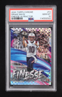 Drake Maye 2024 Topps Chrome Finesse Xfractors #F2 RC (PSA 10) at PristineAuction.com