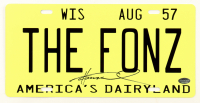 Henry Winkler Signed "Happy Days" License Plate (Schwartz) at PristineAuction.com
