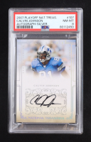 Calvin Johnson 2007 Playoff National Treasures Signature Silver #107 RC #38/49 (PSA 8) at PristineAuction.com