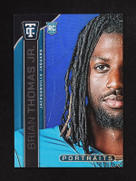 Brian Thomas Jr. 2024 Totally Certified Portraits Mirror Platinum Blue #13 #14/50 RC at PristineAuction.com
