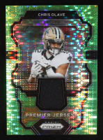 Chris Olave 2023 Panini Prizm Premier Jerseys Neon Green Pulsar #24 RC at PristineAuction.com