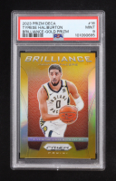 Tyrese Haliburton 2023-24 Panini Prizm Deca Brilliance Prizms Gold #16 #01/10 (PSA 9) at PristineAuction.com