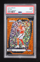 Bo Nix 2024 Panini Prizm Prizms Orange Disco #309 RC (PSA 9) at PristineAuction.com