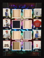 Ken Griffey Jr. / Derek Jeter / Ichiro / Mike Trout / Albert Pujols / Mike Piazza / Barry Bonds / Bryce Harper 2024 Leaf ITG Used Sports Game Used Gr8s Crystal Rainbow #GUG7 #14/35 at PristineAuction.com