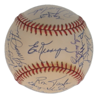 1969 New York Mets | ONL Baseball Team-Signed by (28) with Bud Harrelson, Tommie Agee, Joe Pignatano (JSA) at PristineAuction.com