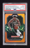 Giannis Antetokounmpo 2022-23 Panini Prizm Monopoly All-Stars Orange #PS3 #057/124 (PSA 10) at PristineAuction.com
