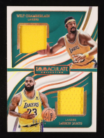 LeBron James / Wilt Chamberlain 2023-24 Immaculate Collection Immaculate Dual Mememorabilia #21 #6/99 at PristineAuction.com
