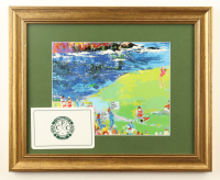 Tee Off at Cypress Point Custom Framed Leroy Neiman Art Print Display with Official Cypress Point Golf Scorecard at PristineAuction.com