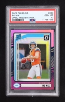 Bo Nix 2024 Donruss Optic Preview Rated Rookie Pink #369 RC (PSA 10) at PristineAuction.com