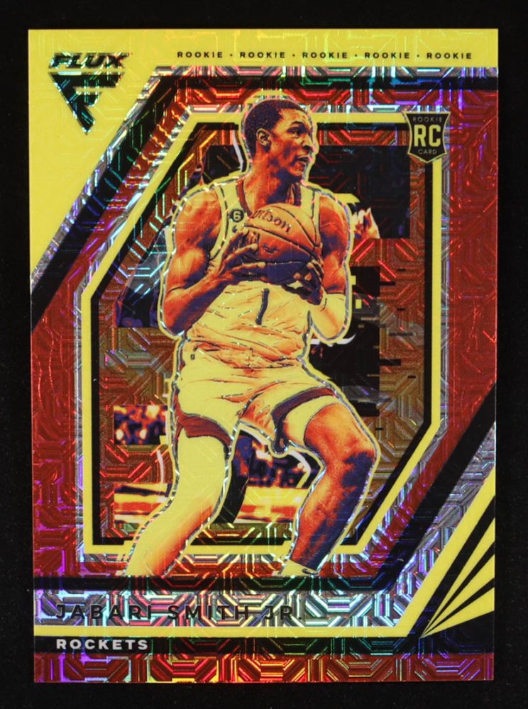 Jabari Smith Jr. 2022-23 Panini Flux Red Mojo #201 RC #96/99