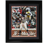 Ronald Acuna Jr. Signed Braves Custom Framed Photo (JSA) at PristineAuction.com