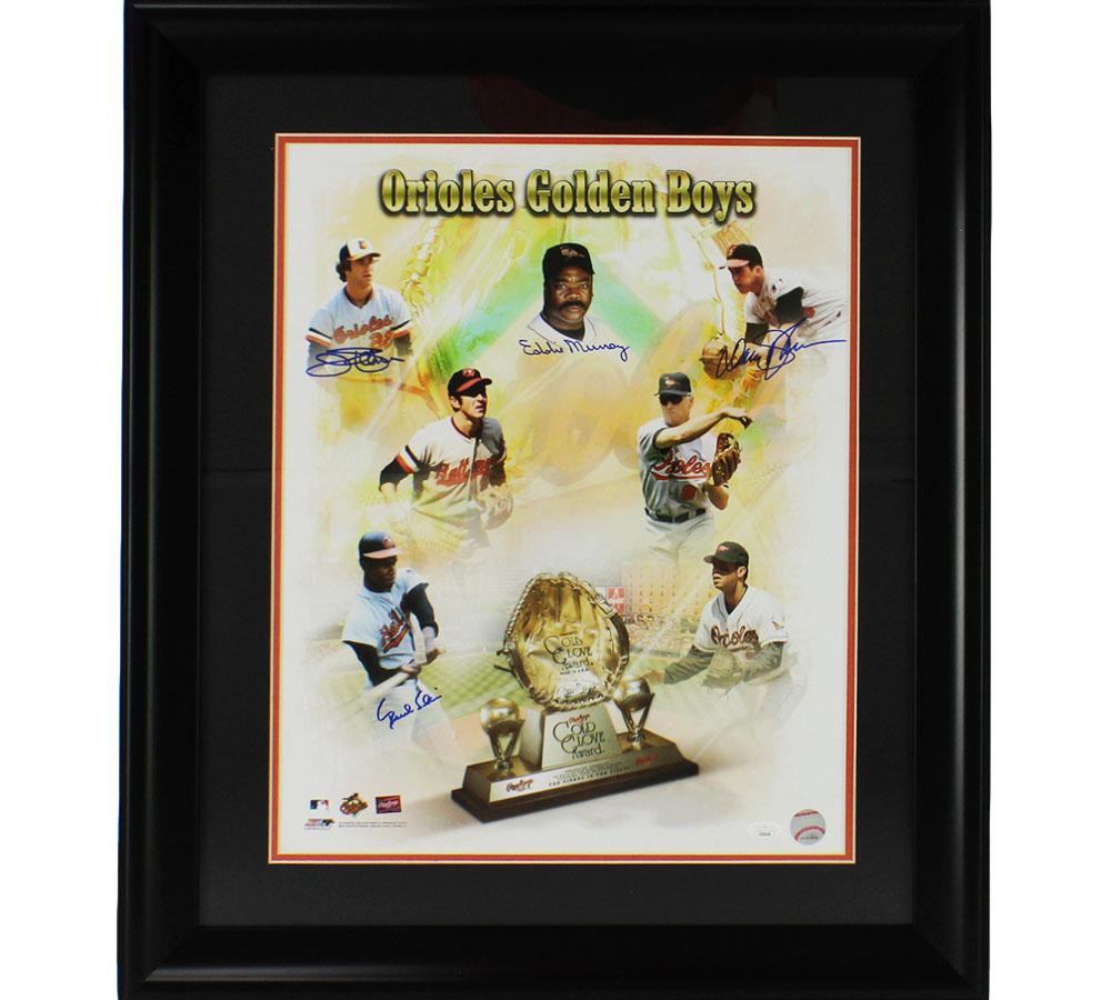 Orioles Golden Boys Custom Framed Photo Signed By (4) with Eddie Murray, Jim Palmer, Davey Johnson, Paul Blair (JSA) at PristineAuction.com Orioles Golden Boys Custom Framed Photo Signed By (4) with Eddie Murray, Jim Palmer, Davey Johnson, Paul Blair (JSA) at PristineAuction.com