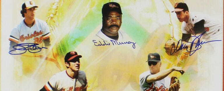 Orioles Golden Boys Custom Framed Photo Signed By (4) with Eddie Murray, Jim Palmer, Davey Johnson, Paul Blair (JSA) at PristineAuction.com Orioles Golden Boys Custom Framed Photo Signed By (4) with Eddie Murray, Jim Palmer, Davey Johnson, Paul Blair (JSA) at PristineAuction.com