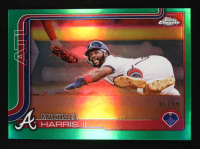 Michael Harris II 2025 Topps Chrome Green Refractors #230 #86/99 at PristineAuction.com