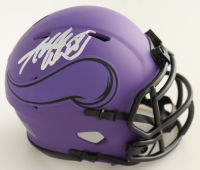 Adrian Peterson Signed Vikings Rave Alternate Speed Mini Helmet (JSA) at PristineAuction.com