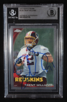 Trent Williams Signed 2010 Topps Chrome #C102 RC (Beckett | Auto Grade BGS Authentic) at PristineAuction.com