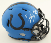 Dwight Freeney Signed Colts Rave Alternate Speed Mini Helmet Inscribed "HOF 24" (Beckett) at PristineAuction.com