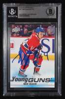Nick Suzuki Signed 2019-20 Upper Deck #471 YG RC (Beckett | Auto Grade BGS Authentic) at PristineAuction.com