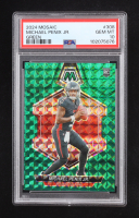 Michael Penix Jr. 2024 Panini Mosaic Green Mosaic #308 RC (PSA 10) at PristineAuction.com