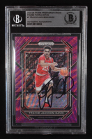 Trayce Jackson-Davis Signed 2023-24 Panini Prizm Draft Picks Prizms Purple Wave #7 RC (Beckett | Auto Grade BGS Authentic) at PristineAuction.com