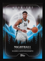 Giannis Antetokounmpo 2023-24 Topps Midnight Nightball Moonrise #NB8 #16/25 at PristineAuction.com