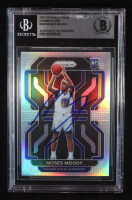 Moses Moody Signed 2021-22 Panini Prizm Prizms Silver #308 RC (Beckett | Auto Grade BGS Authentic) at PristineAuction.com
