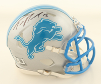 Tim Patrick Signed Lions Speed Mini Helmet (Beckett) at PristineAuction.com