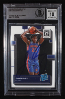 Jaden Ivey Signed 2022-23 Donruss Optic #241 RR RC (Beckett | Auto Grade BGS 10) at PristineAuction.com