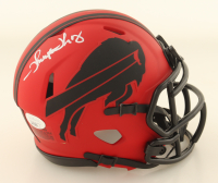 Thurman Thomas Signed Bills Rave Alternate Speed Mini Helmet (JSA) at PristineAuction.com