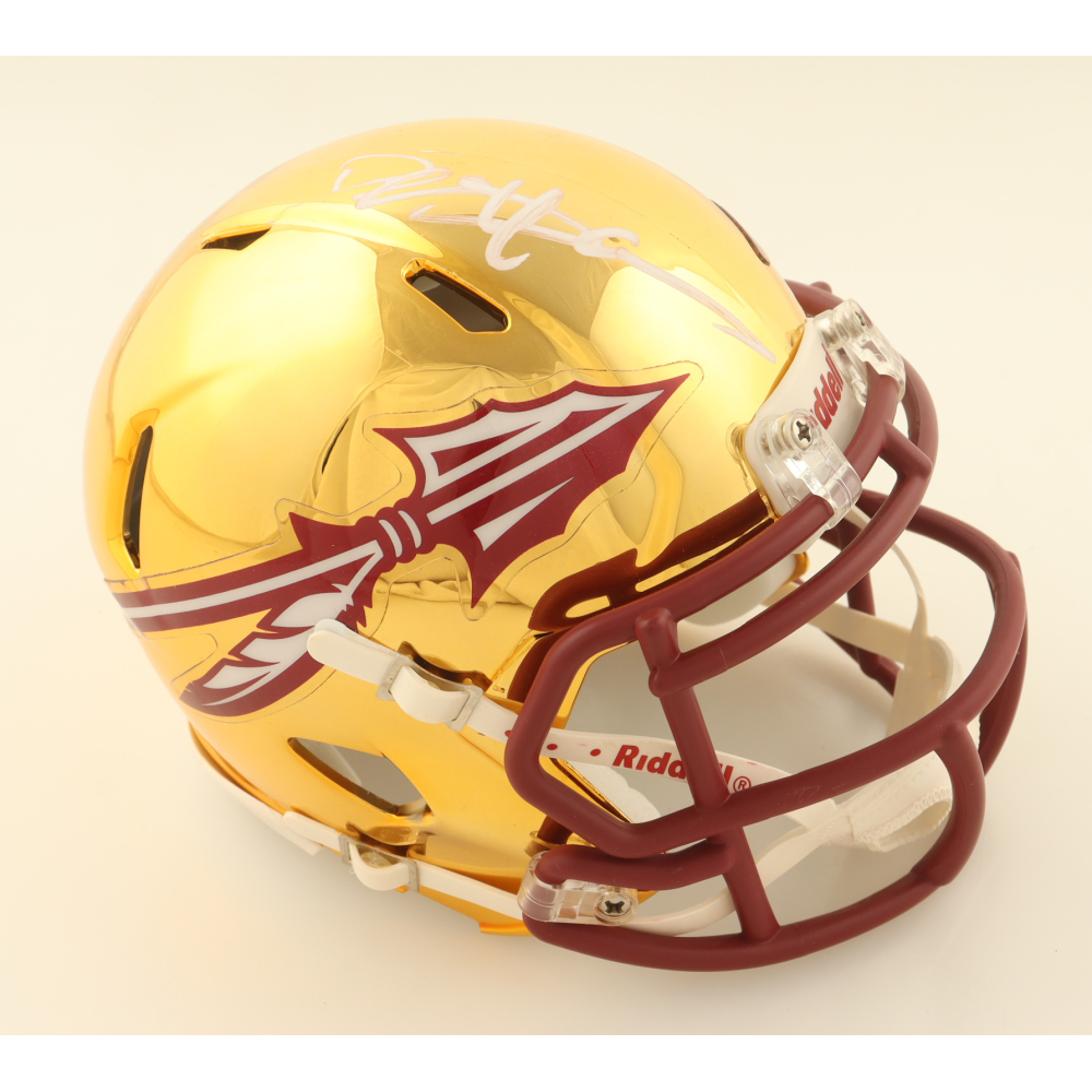 Deion Sanders Signed Florida State Seminoles Chrome Alternate Speed Mini Helmet (Beckett) at PristineAuction.com