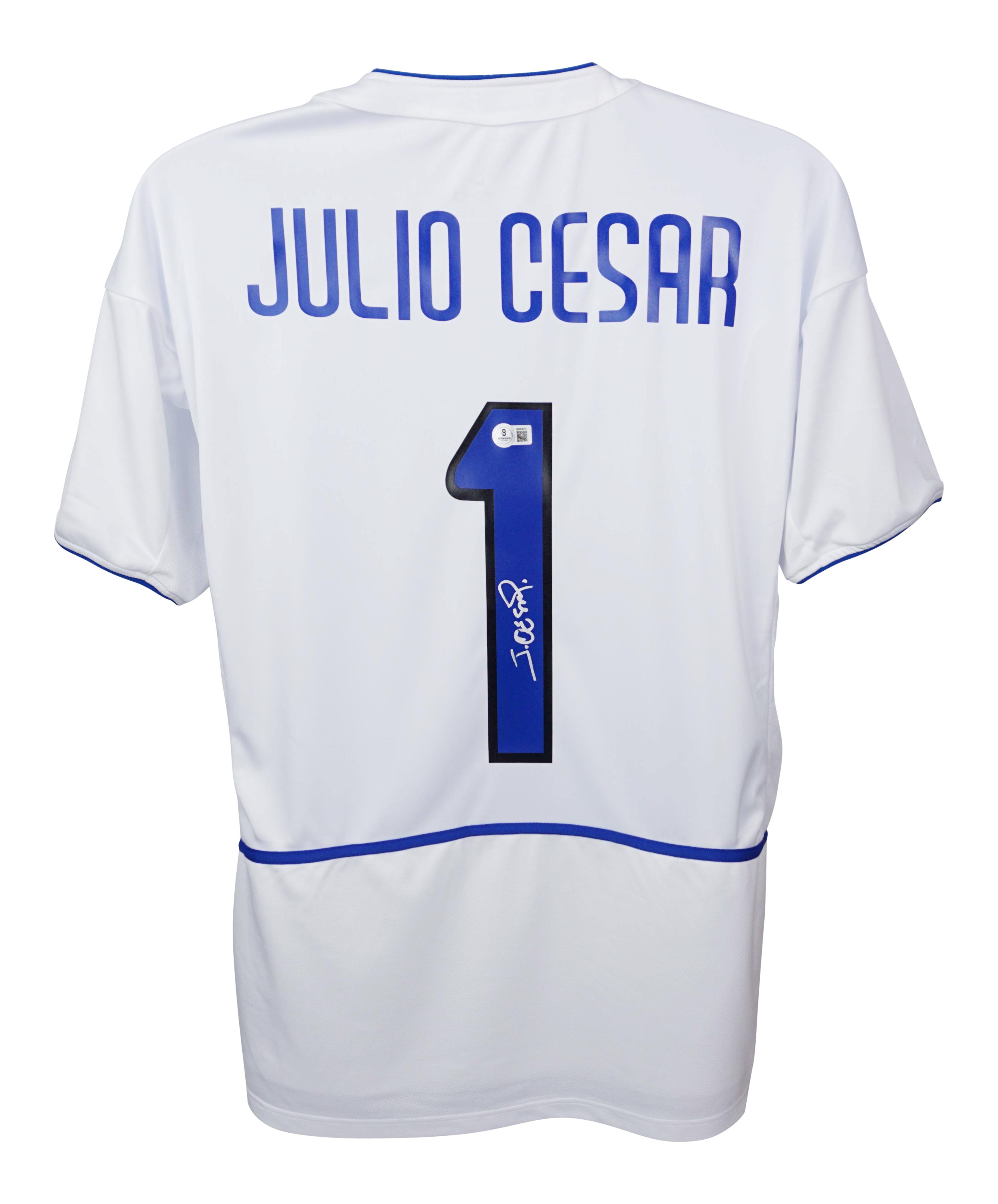 Julio Cesar Signed Inter Milan Nike Authentic Jersey (Beckett) at PristineAuction.com Julio Cesar Signed Inter Milan Nike Authentic Jersey (Beckett) at PristineAuction.com