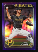 Jared Jones 2024 Topps Chrome Purple Refractors #96 RC #227/250 at PristineAuction.com