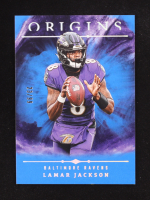 Lamar Jackson 2024 Panini Origins Blue #70 #23/99 at PristineAuction.com