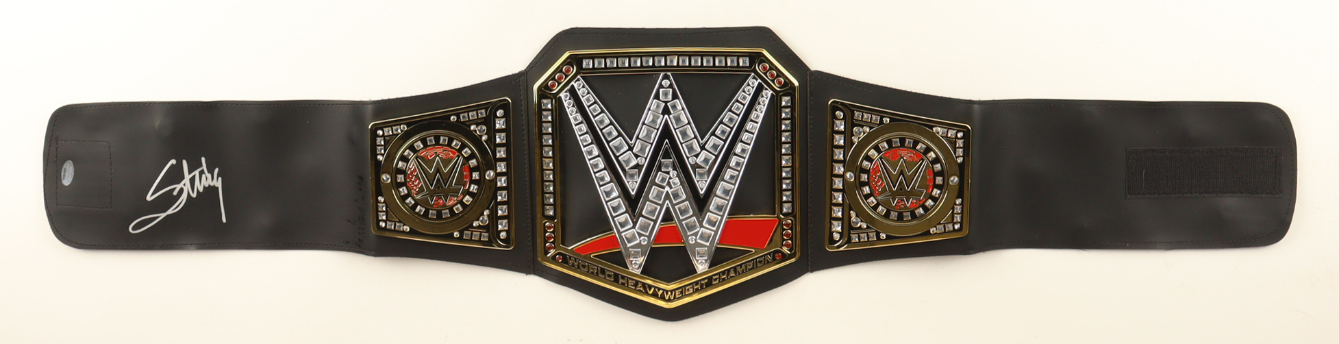 Sting Signed WWE Championship Belt (Schwartz) at PristineAuction.com Sting Signed WWE Championship Belt (Schwartz) at PristineAuction.com
