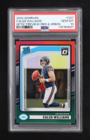 Caleb Williams 2024 Donruss Optic Rated Rookies Preview Red and Green #327 RC (PSA 10) at PristineAuction.com