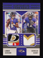 Lamar Jackson / Derrick Henry 2024 Rookies and Stars Team Dual Jerseys Prime #18 #17/49 at PristineAuction.com