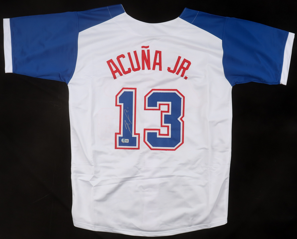 Ronald Acuna Jr. Signed Jersey (Beckett) at PristineAuction.com Ronald Acuna Jr. Signed Jersey (Beckett) at PristineAuction.com