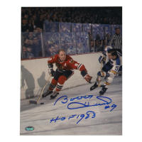 Bobby Hull Signed Blackhawks 8x10 Photo Inscribed "HOF 1983" (Schwartz) at PristineAuction.com