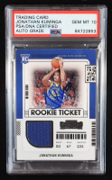 Jonathan Kuminga Signed 2021-22 Panini Contenders Rookie Ticket Swatches #7 RC (PSA | Auto Grade PSA 10) at PristineAuction.com