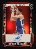 Stephen Curry 2024 Leaf Metal Sports Heroes Prismatic Red #BASC1 #1/9 at PristineAuction.com