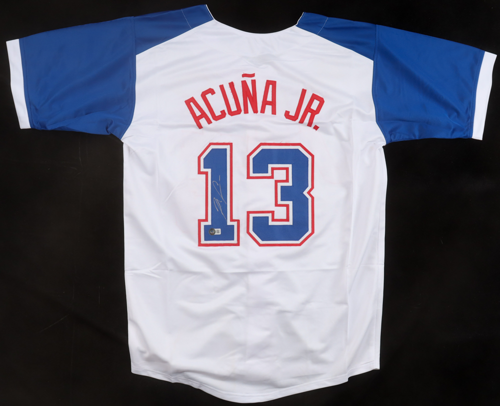 Ronald Acuna Jr. Signed Jersey (Beckett) at PristineAuction.com Ronald Acuna Jr. Signed Jersey (Beckett) at PristineAuction.com