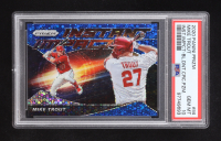 Mike Trout 2020 Panini Prizm Instant Impact Prizms Blue Donut Circles #4 #148/199 (PSA 10) at PristineAuction.com