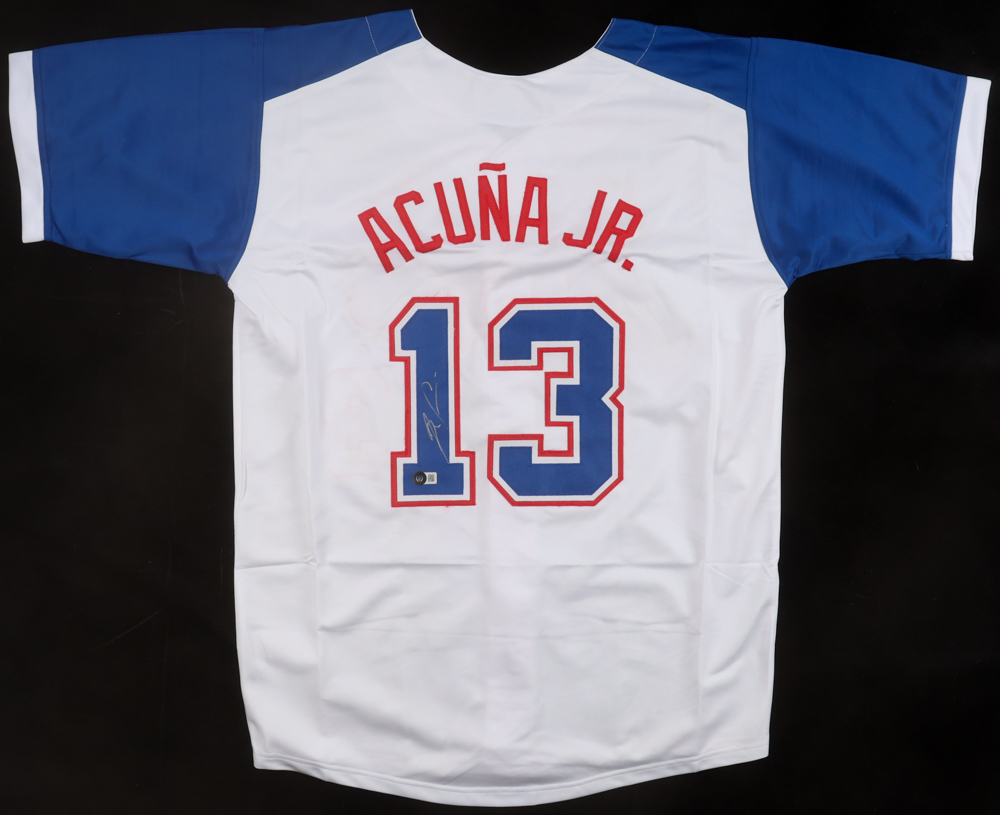 Ronald Acuna Jr. Signed Jersey (Beckett) at PristineAuction.com Ronald Acuna Jr. Signed Jersey (Beckett) at PristineAuction.com