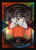 Caleb Williams 2024 Select Rookie Swatches Prizm Tie Dye #18 RC #25/25 at PristineAuction.com