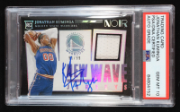 Jonathan Kuminga Signed 2021-22 Panini Noir New Wave Jerseys #10 #91/99 RC (PSA | Auto Grade PSA Authentic) at PristineAuction.com