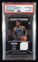 Jonathan Kuminga Signed 2021-22 Panini Prizm Sensational Swatches #67 RC (PSA | Auto Grade PSA Authentic) at PristineAuction.com