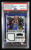 Jonathan Kuminga Signed 2021-22 Panini Contenders Rookie Ticket Swatches Green Ice #7 RC (PSA | Auto Grade PSA 10) at PristineAuction.com